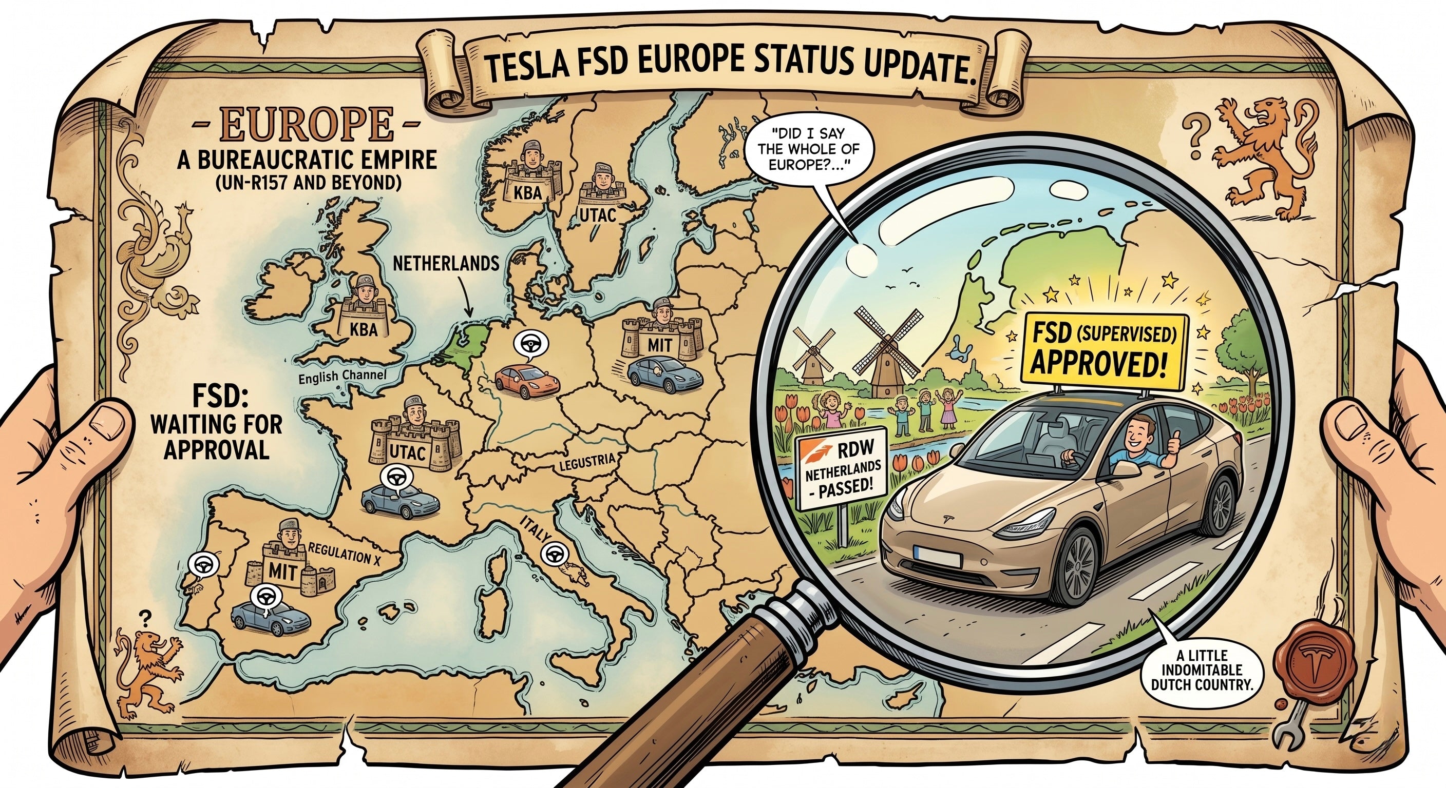 When Does FSD Come to Europe? What Are the Next Steps After the Dutch Approval
