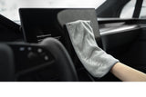 best way to clean tesla car screen Microfiber Cleaning Cloth glove shaped jowua