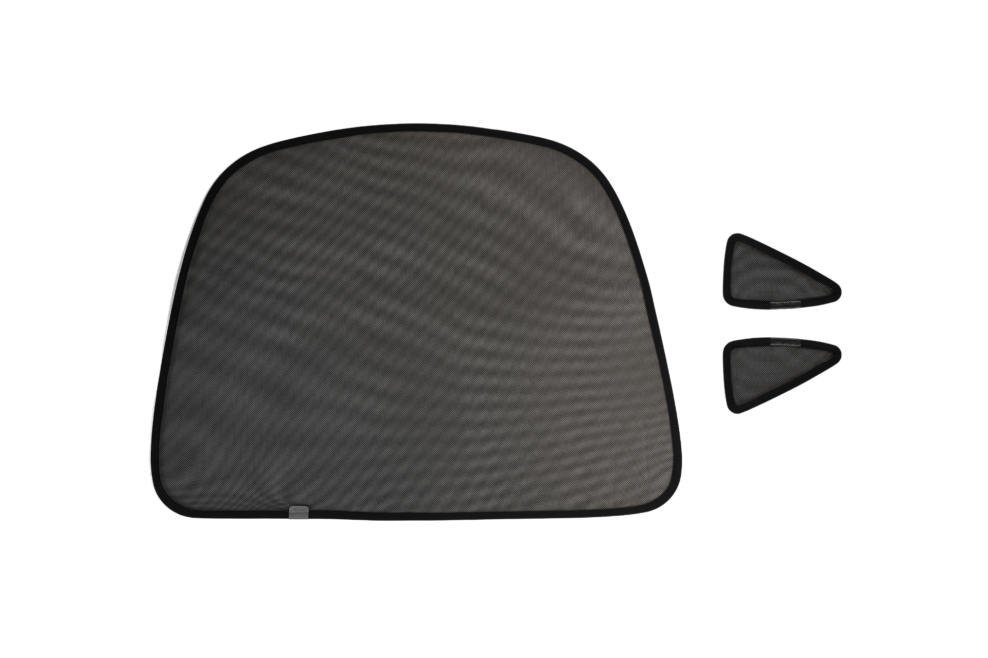 Rear liftgate triangular sunshade for model x
