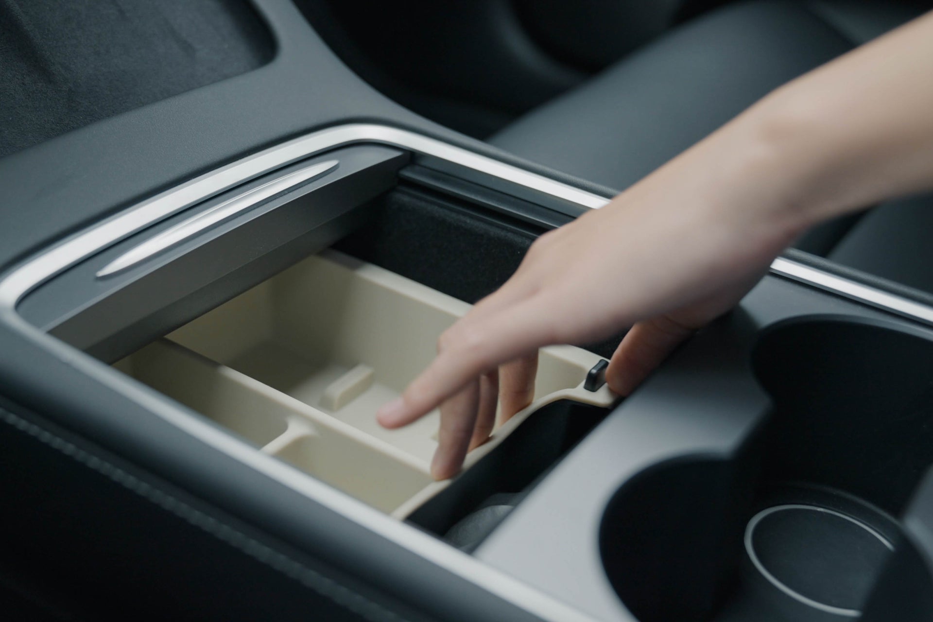easy to use center console organizer for tesla car 2024