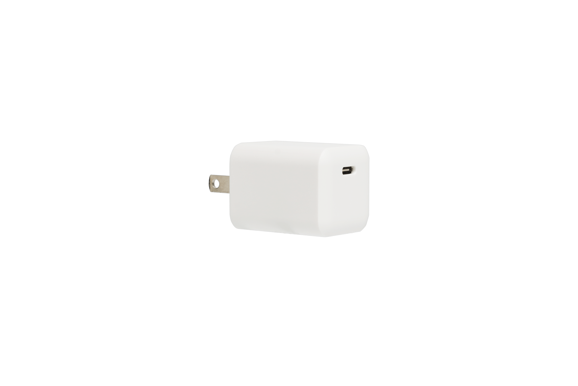 A JOWUA Portable Air Compressor + Charging Solution Kit, featuring a white USB-C wall charger with a compact rectangular design, provides 60W high-speed charging. It includes a single USB-C port and metal prongs for electrical outlets, and is depicted against a plain background.