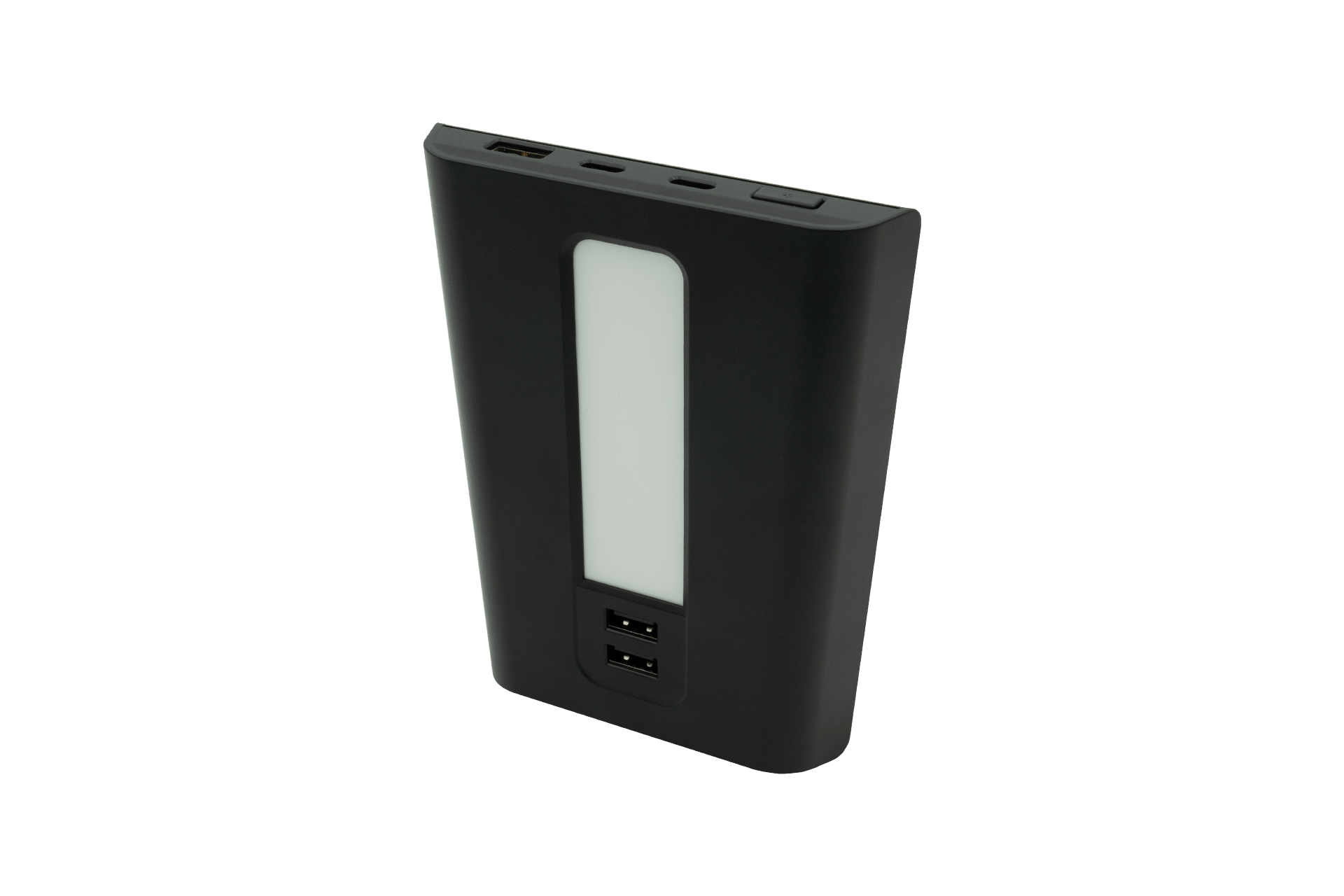 The JOWUA USB Hub for Tesla Model 3/Y seamlessly integrates into your vehicle's center console, offering a versatile black design with dual USB-C ports that provide 45W charging power and an LED warm light display for the convenient charging of electronic devices.
