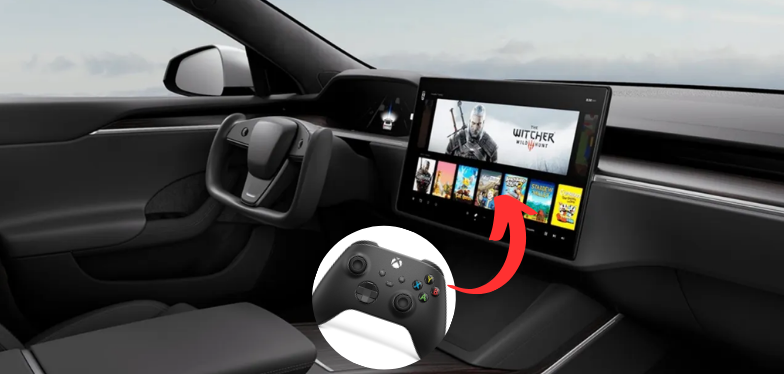 How to connect Xbox controller to Tesla