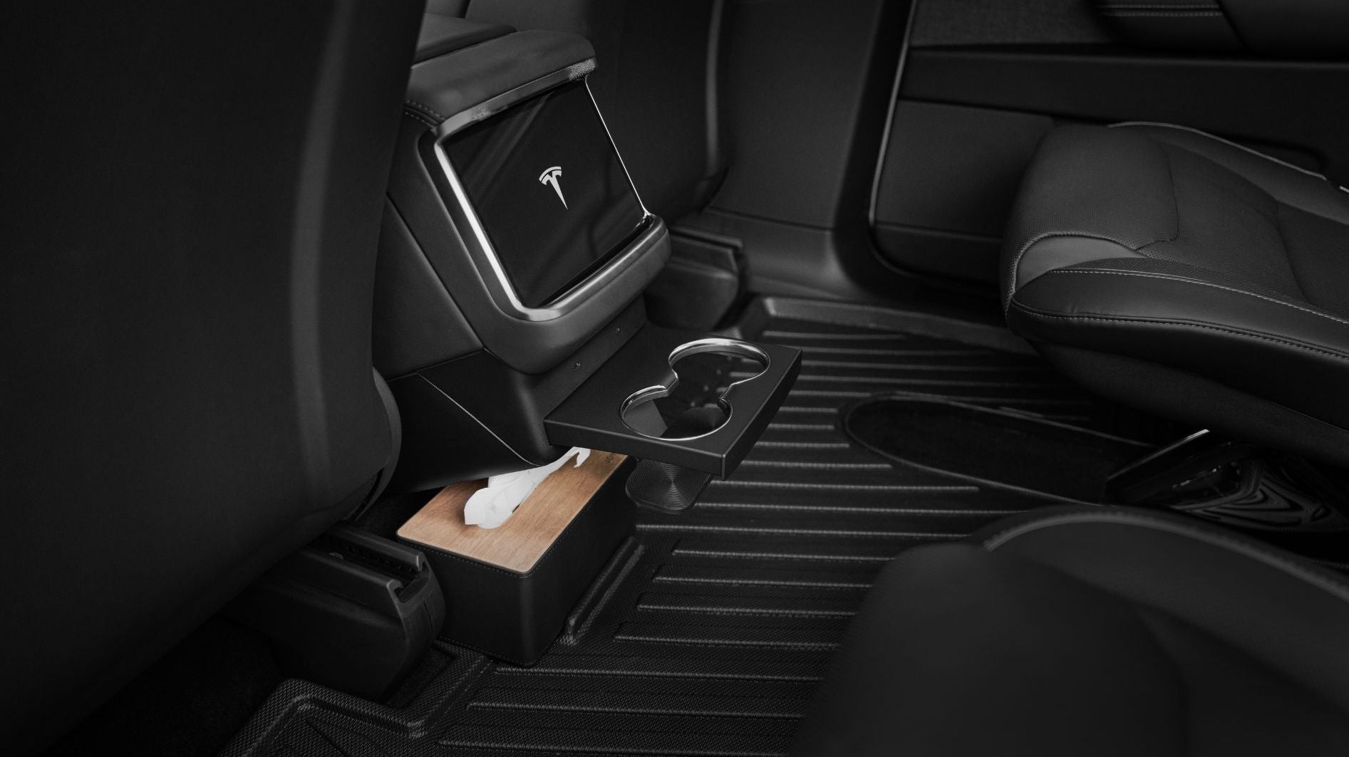 tesla car Model x All-Weather Floor Liners jowua tissue box passenger seats