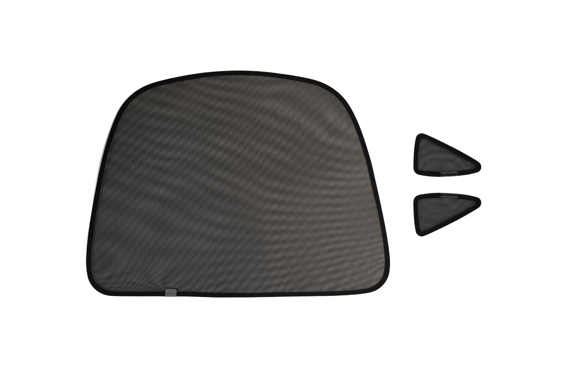 Rear liftgate triangular sunshade for model x