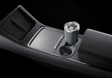 premium jowua cup holder for center console tesla car model 3 y new edition grey