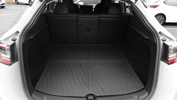 Model Y Rear Seats Back Cover with white tesla car