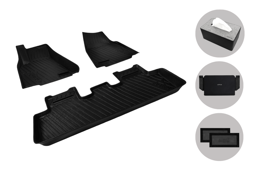 All-Weather Floor Liners Combo for Model Y (2021-2024) - JOWUA