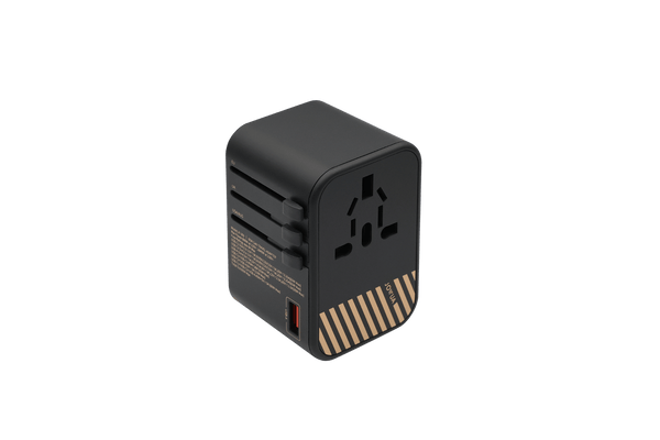 LENCENT 65W GaN3 Adaptateur Prise électrique avec 2 USB et 3 Type C PD Adaptateur Voyage Universel Charge Rapide International vers UK USA Australie Canada Italie Chine Japon Thaïlande Blanc