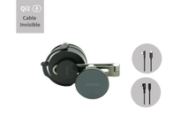 JOWUA’s 6D Tesla Compatible Invisible Foldaway Car Mount Qi2 Wireless Charger (MagSafe) for S/3/X/Y/Cybertruck features a retractable arm, foldable design, and “Qi2 Cable Invisible” badge; two cable types are shown on the right.