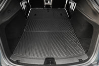 The JOWUA Model Y EasyShield Waterproof Trunk Liner + Rear Seats Back Cover Bundle (Juniper 2025+/2018-2024) creates a spacious, protected cargo area in your Tesla Model Y, with durable black coverage for the trunk and folded rear seats.