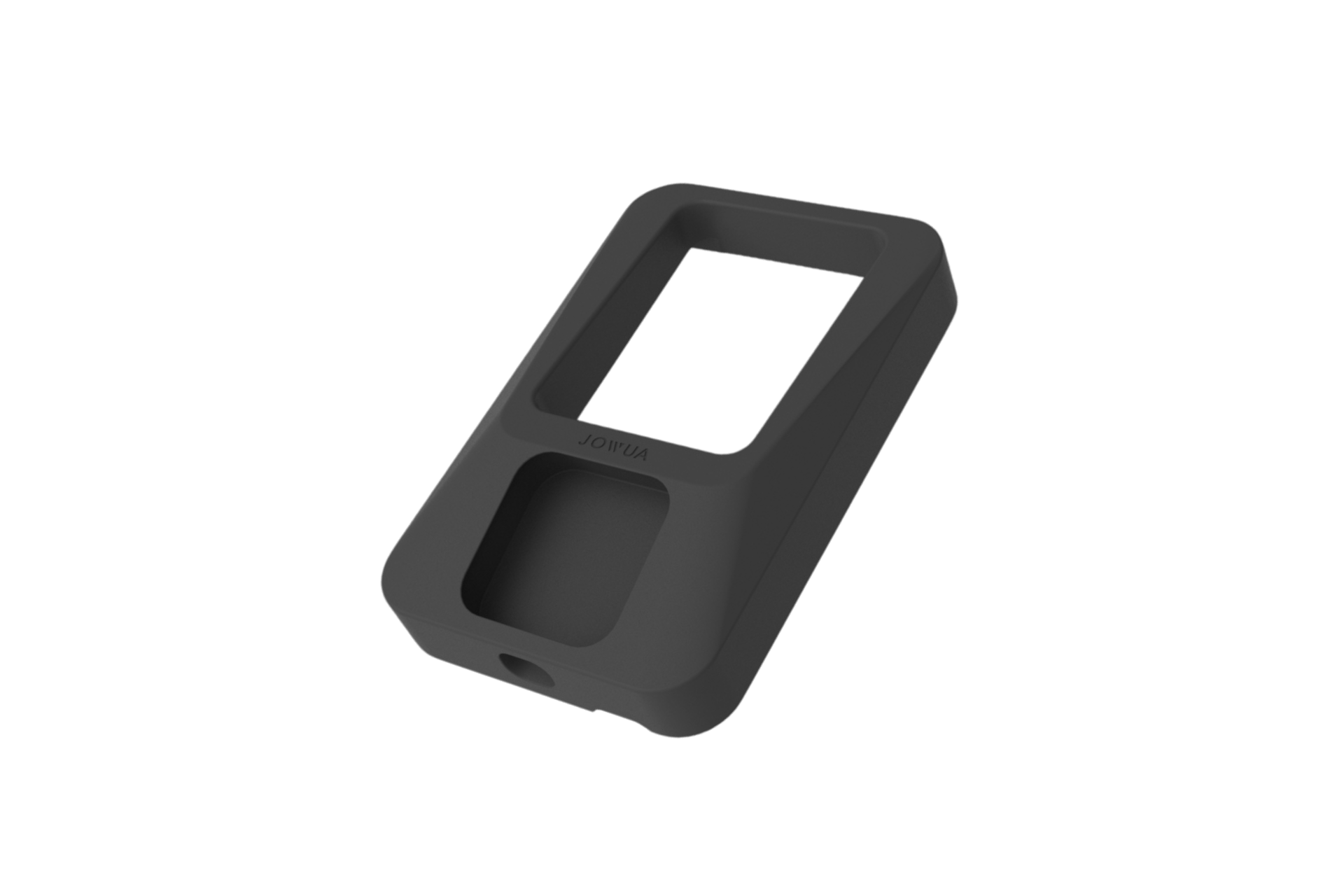 A JOWUA Power Dock Combo - Apple Accessory Charger for Tesla, in sleek black, sits on a soft felt-like surface under gentle light inside the car’s center console.