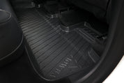 Close-up of a black all-weather floor mat from JOWUA