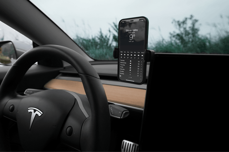 6D Tesla Compatible Invisible Foldaway Car Mount (Universal Roller Mount) for Model 3 / Model Y