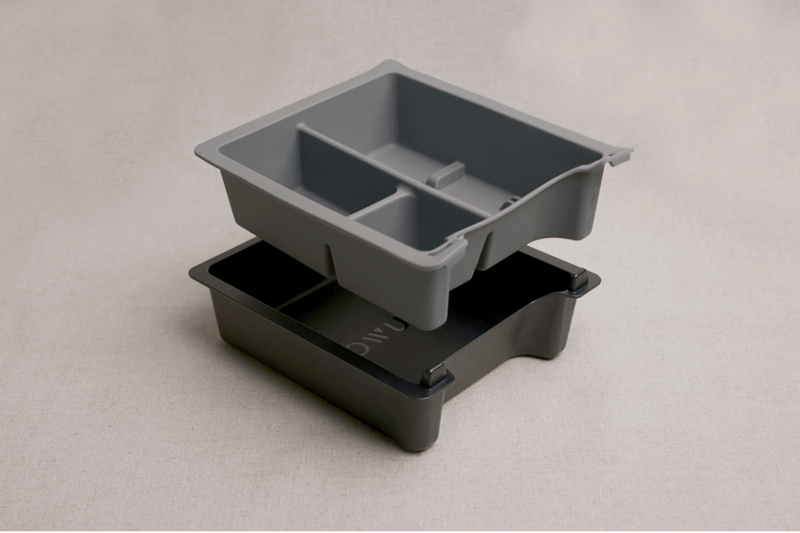HEFUTE Tesla Model 3/Y Center Console Organizer with Anti-Slip Liner Tray  Magnetic Behind Screen Storage Tray Dashboard Organizer Tissue Holder  (Basic