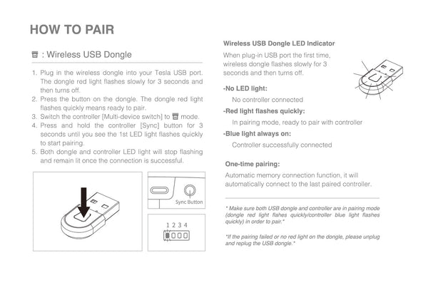 USB Dongle for Jowua Gamepad