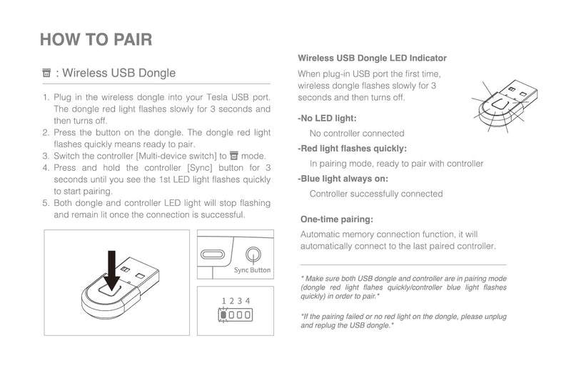 USB Dongle for Jowua Gamepad
